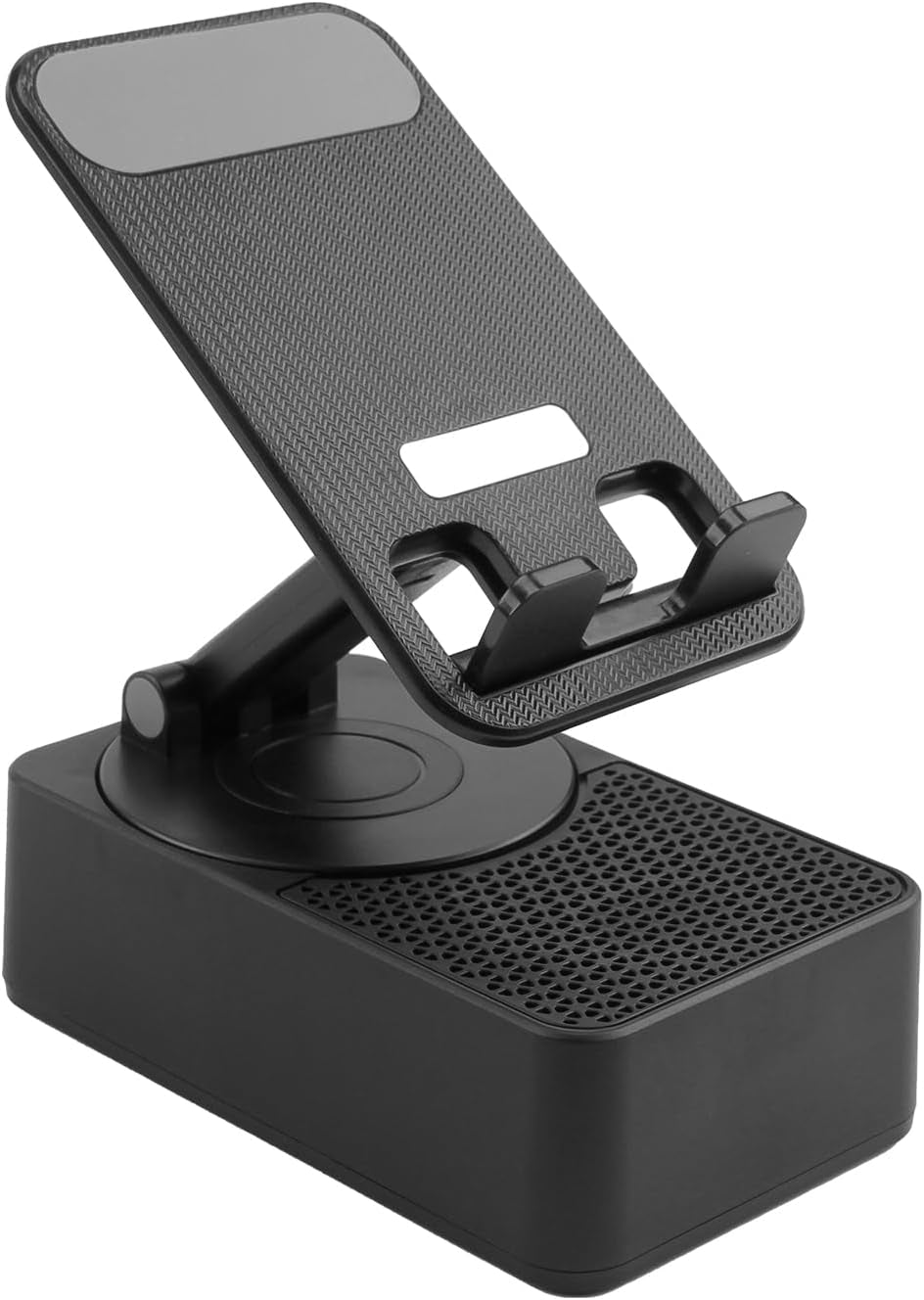 Bluetooth Speaker with Phone Stand, 3 in 1 Foldable Wireless Induction Speaker with Induction Speaker/Atmosphere Light/Anti-Slip Base, Cool Tech Gift for Men, Women, Dad, Him on Birthday