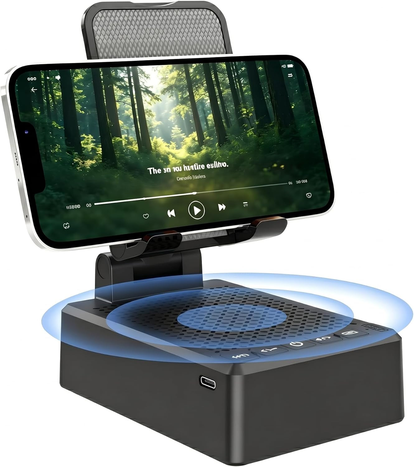 Phone Stand with Bluetooth Speake,Gifts for Men Women,Phone Stand for Desk Compatible with Iphone, Ipad, Samsung Galaxy,Birthday Gifts for Women,Gadgets for Men,Cool Tech Gadgets