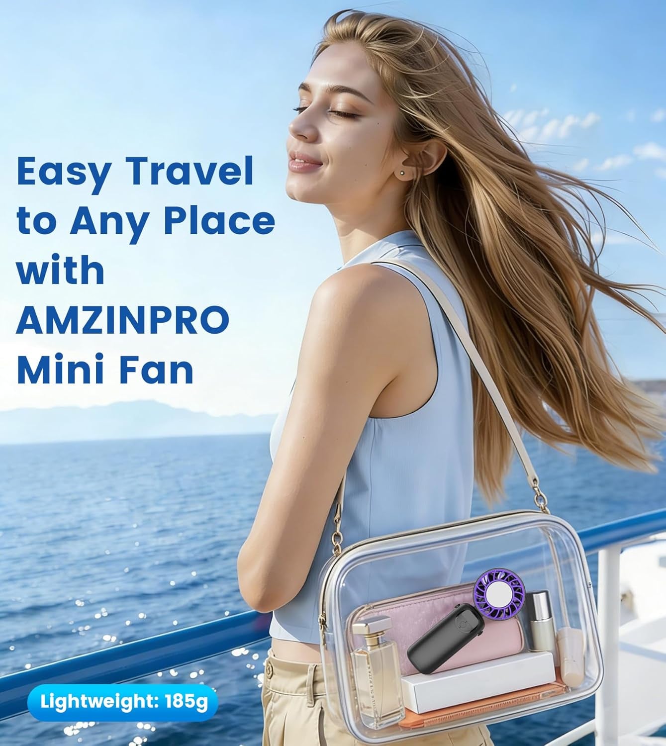 Portable Handheld Fan, 4000Mah High Speed Mini Personal Turbo Fan with Ice Cooler, 120 Wind Gear, LED Display, 90°Foldable, up to 22 Hrs, Rechargeable USB Face Fan for Travel,Outdoor,Home,Office