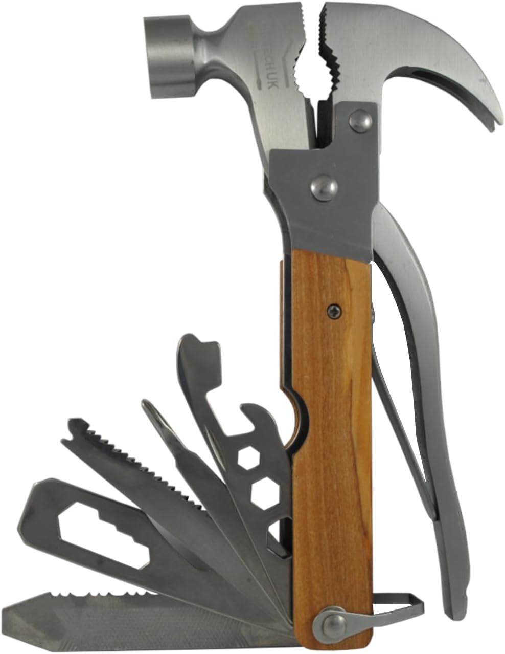 Multi Tool Gadget Gifts for Men - 23 in 1 Hammer with Wooden Handle + Free 48 in 1 Wallet Tool - Mens Gifts for Christmas - Dad Him Boyfriend Birthday Who Have Everything Women Adult
