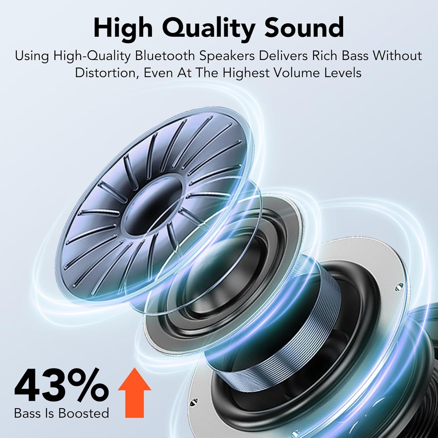 Phone Stand with Wireless Bluetooth Speaker and Anti-Slip Base, Birthday Gifts for Men/Women, Gadgets for Anniversary Idea Gift, Stocking Fillers for Beloved（Black）