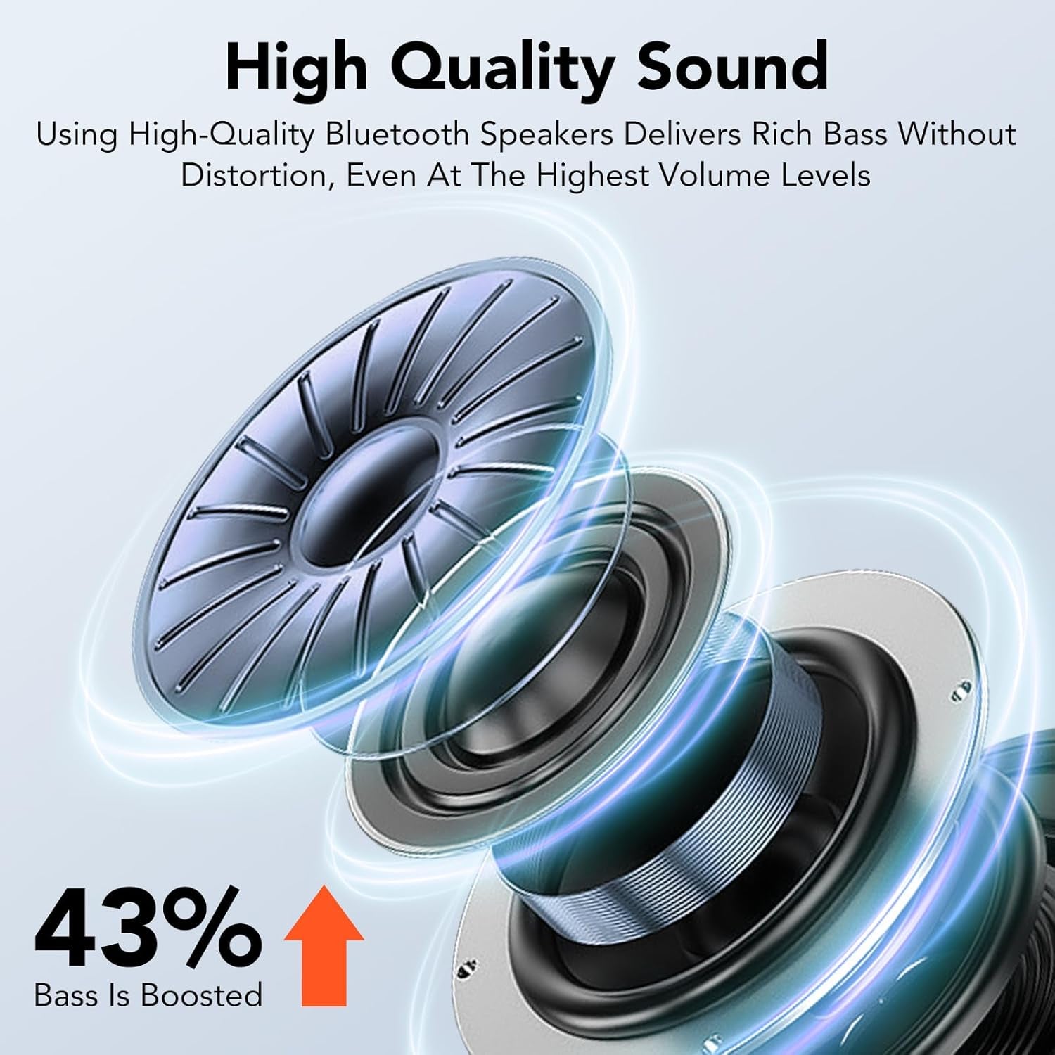 Phone Stand with Wireless Bluetooth Speaker and Anti-Slip Base, Birthday Gifts for Men/Women, Gadgets for Anniversary Idea Gift, Stocking Fillers for Beloved（Black）