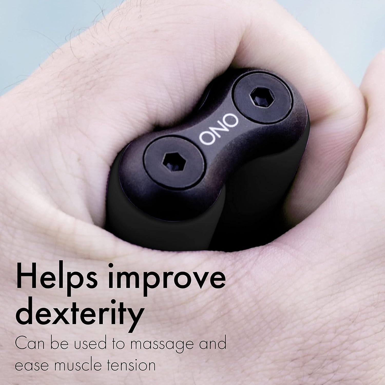 Roller Jr Black - Silent Fidget Toys for Promoting Focus & Stress Relief - Helps Develop Fine Motor Skills & Ease Skin & Nail Picking - Sized for Small Hands, Quiet Sensory Toy