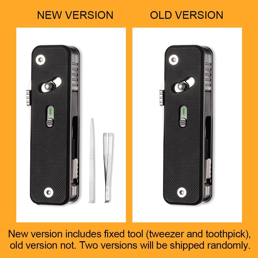S503G Flex Companion Tool Modular Design and Customizable Pocket Tool, Preinstalled with 8 Essential Tools (1/4" Bit Driver, Screwdriver, Tapered Saw, Scissors Etc) for a Wide Range of Tasks
