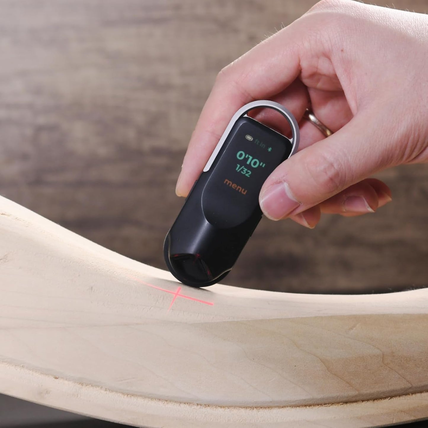 Neorulergo Digital Tape Measure with Laser, Rechargeable Smart Long Distance Rolling Measuring Tool for Flat Curved Diameter Odd Shapes, Bluetooth App, Pocket Size Cool Gadgets Gift for Men,Dad
