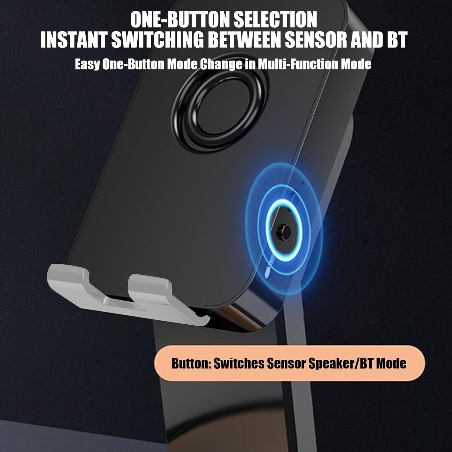 Induction Speaker - Wireless Stereo Sound Induction - Phone Holder Speaker Cool Tech Gadgets | for Men Women Birthday Home Office School Travel Outdoor Bedroom Living Room Study