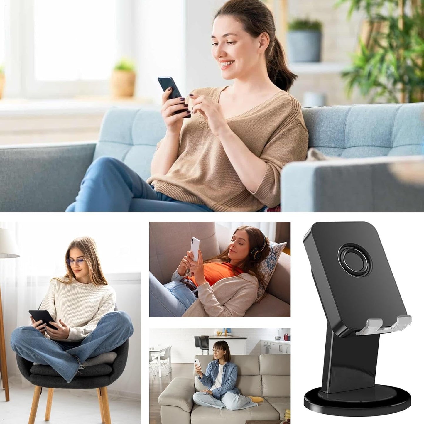 Induction Speaker - Wireless Stereo Sound Induction - Phone Holder Speaker Cool Tech Gadgets | for Men Women Birthday Home Office School Travel Outdoor Bedroom Living Room Study