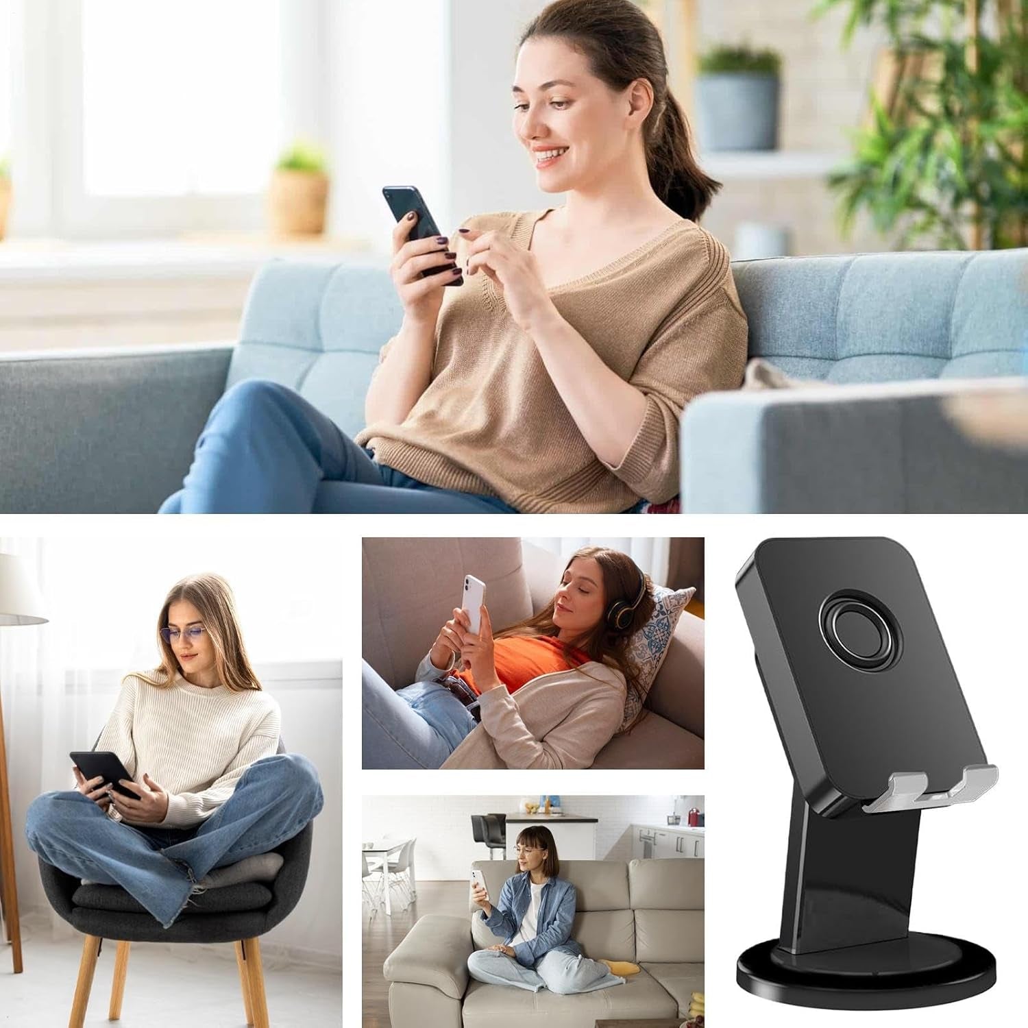 Induction Speaker - Wireless Stereo Sound Induction - Phone Holder Speaker Cool Tech Gadgets | for Men Women Birthday Home Office School Travel Outdoor Bedroom Living Room Study