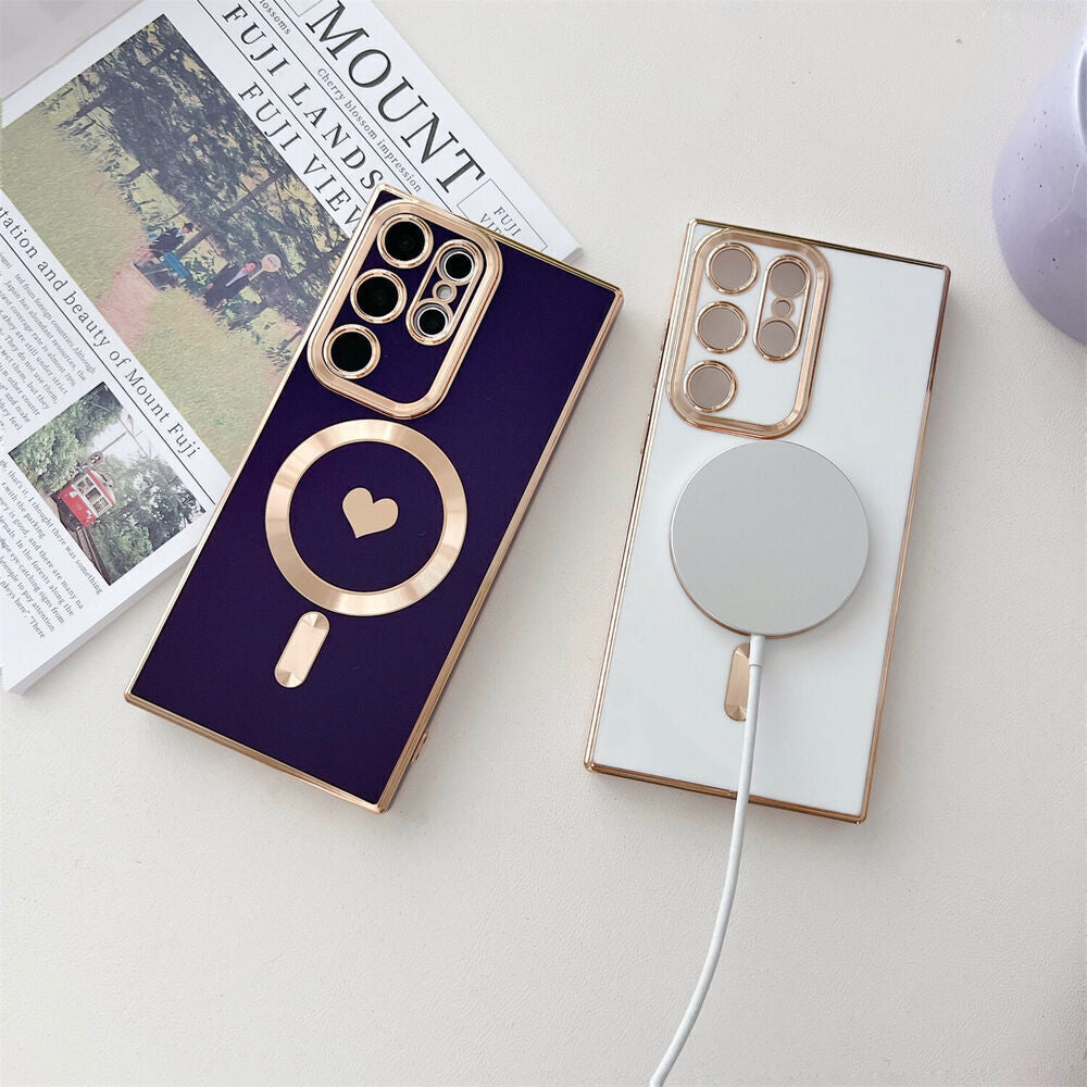 Love Magnetic Phone Case for Samsung S25 S24 S23 S22 S21 Ultra plus FE Edge 5G