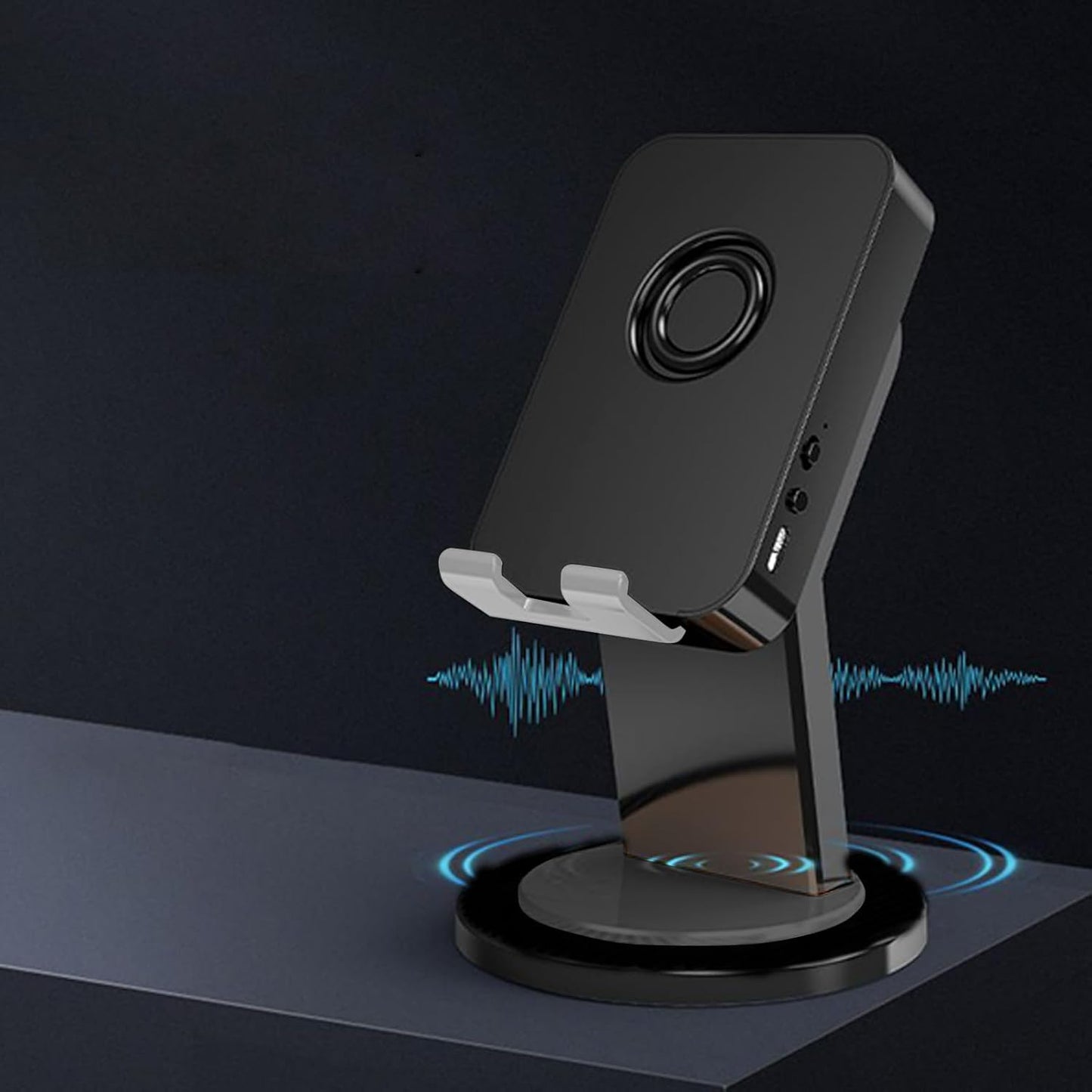 Induction Speaker - Wireless Stereo Sound Induction - Phone Holder Speaker Cool Tech Gadgets | for Men Women Birthday Home Office School Travel Outdoor Bedroom Living Room Study