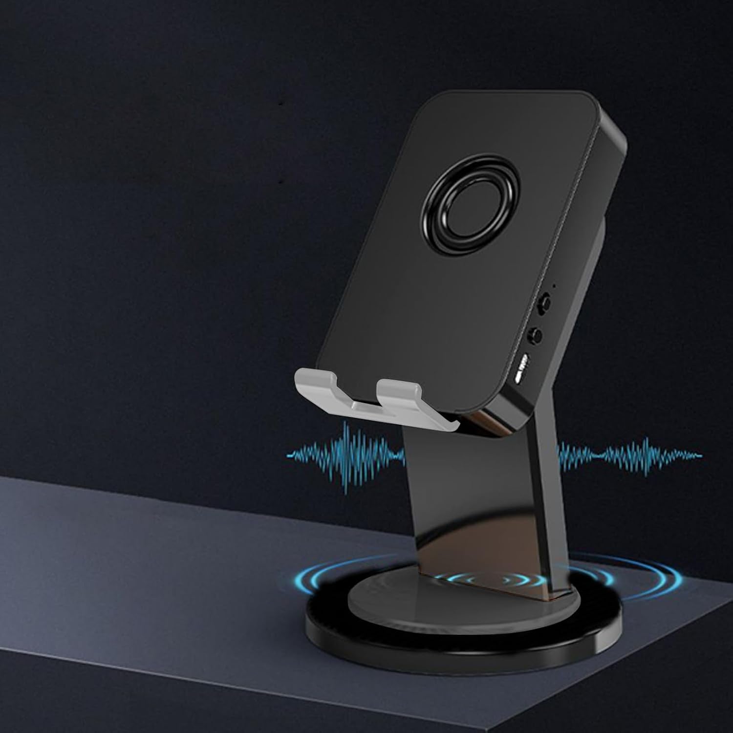 Induction Speaker - Wireless Stereo Sound Induction - Phone Holder Speaker Cool Tech Gadgets | for Men Women Birthday Home Office School Travel Outdoor Bedroom Living Room Study