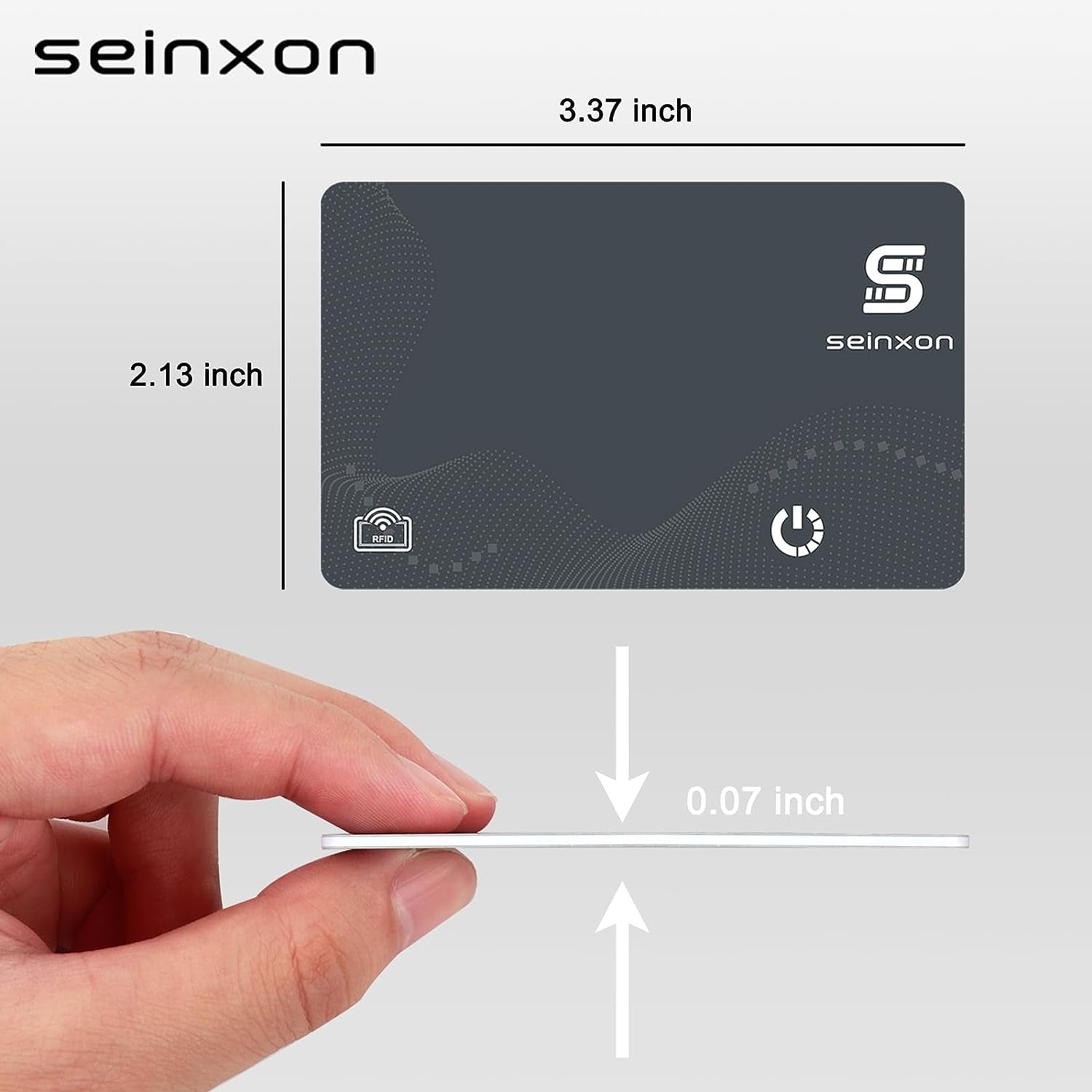 Wallet Finder RFID Blocking Card IP68 Item Tracker with Recharge Clip Works with Apple Find My APP & Network (Ios Only)