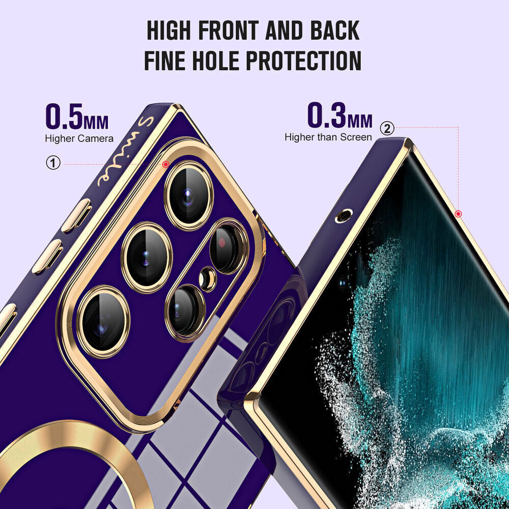 Love Magnetic Phone Case for Samsung S25 S24 S23 S22 S21 Ultra plus FE Edge 5G