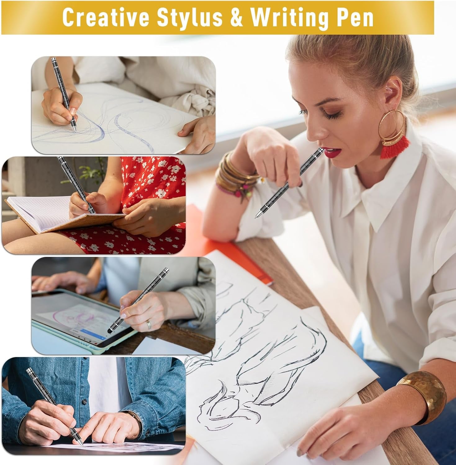 Gifts for Men Women, Magnetic Fidget Pen Toys for Adults Gadgets Dad Birthday Mens Gifts for Fathers Day from Daughter Son for Dad/Grandad/Him/Her/Men/Women/Boyfriends/Girlfriend/Teenage/Kids