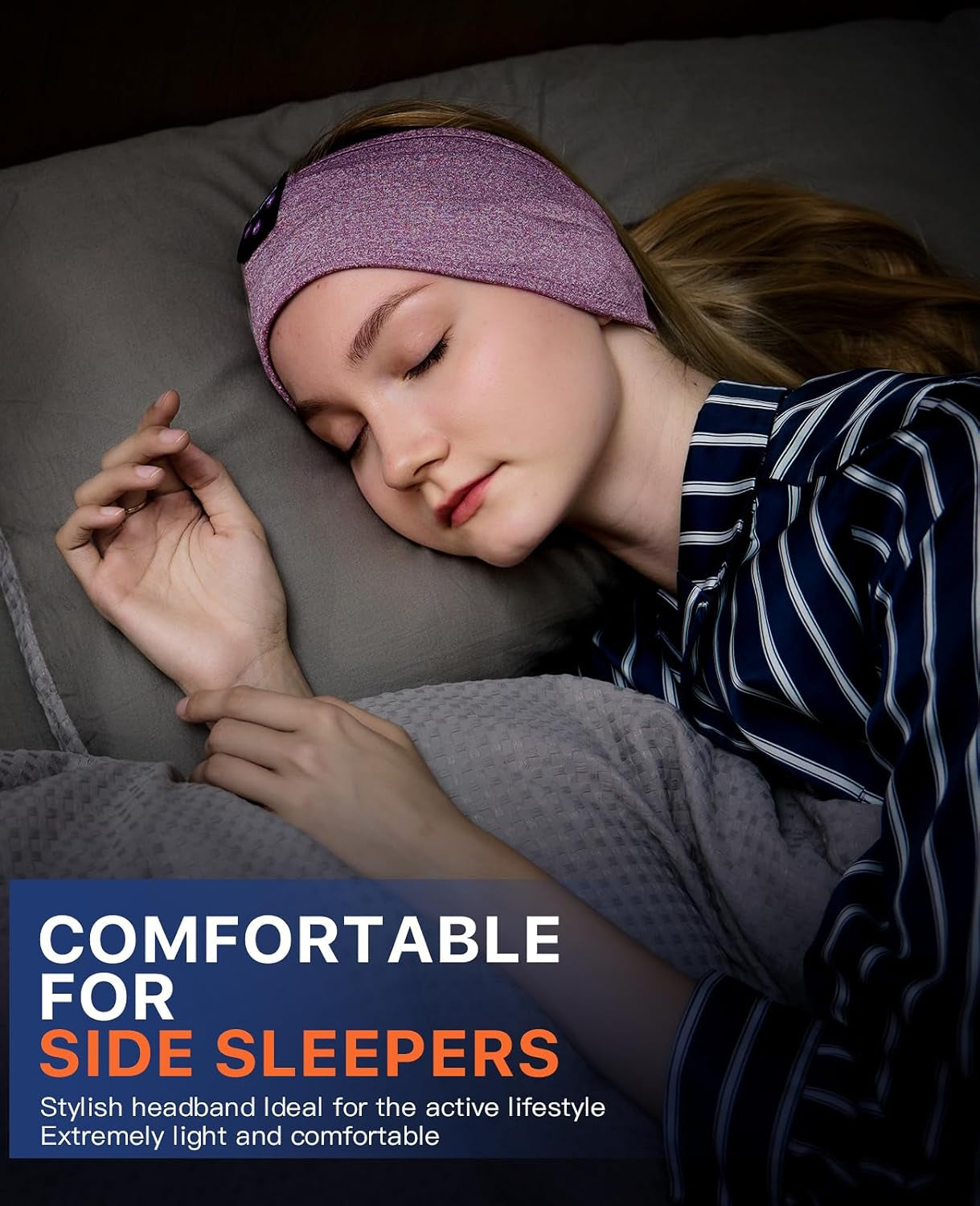 Sleeping Headphones, Bluetooth Sleep Headphones Headband Soft Comfortable Bluetooth Headband Sleep Earbuds Sports Headband Cool Tech Gadgets Sleeping Gifts Guide for Women Men