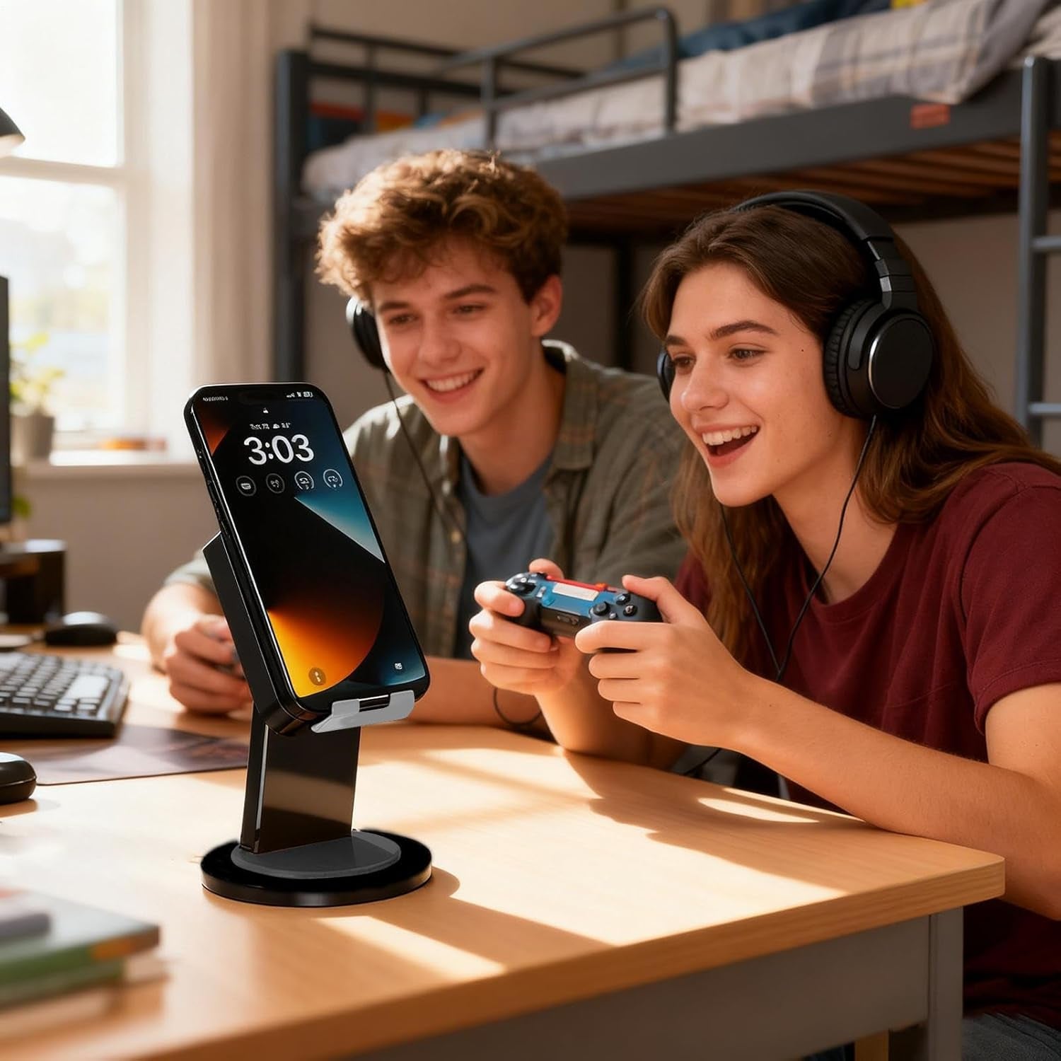 Induction Speaker - Wireless Stereo Sound Induction - Phone Holder Speaker Cool Tech Gadgets | for Men Women Birthday Home Office School Travel Outdoor Bedroom Living Room Study