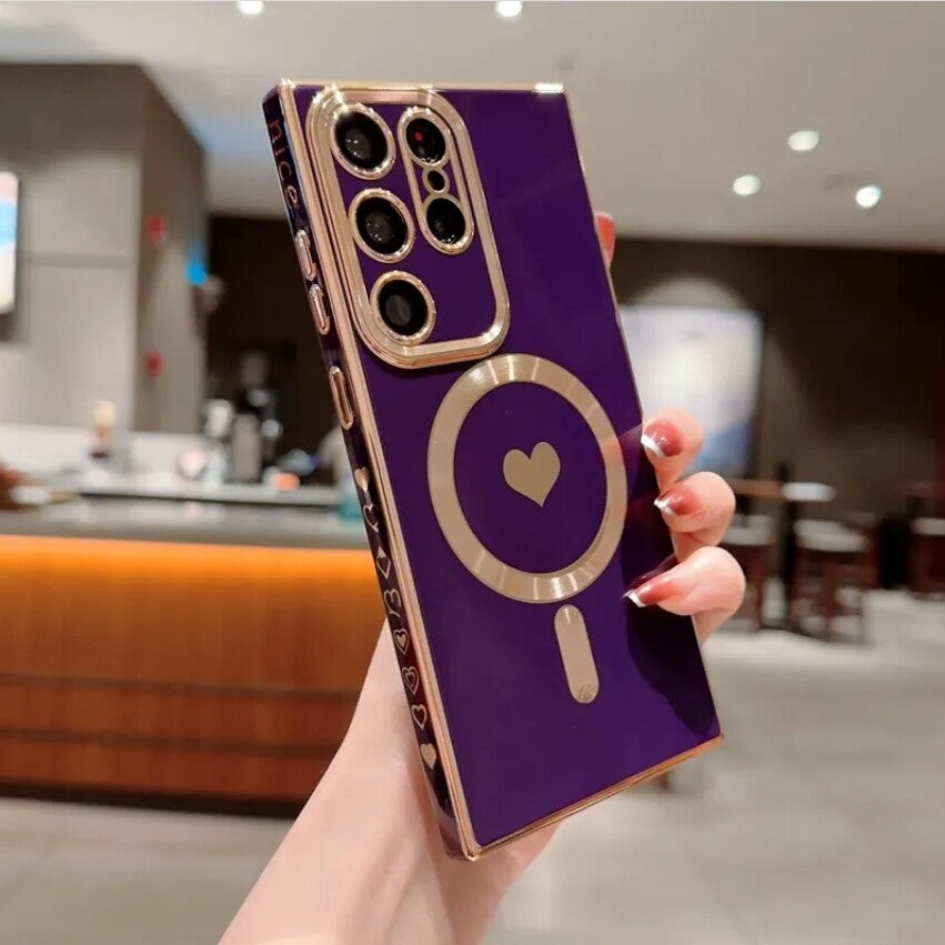 Love Magnetic Phone Case for Samsung S25 S24 S23 S22 S21 Ultra plus FE Edge 5G