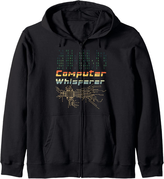 Computer Coding and Processor Programmer or Coder Geeky Zip Hoodie