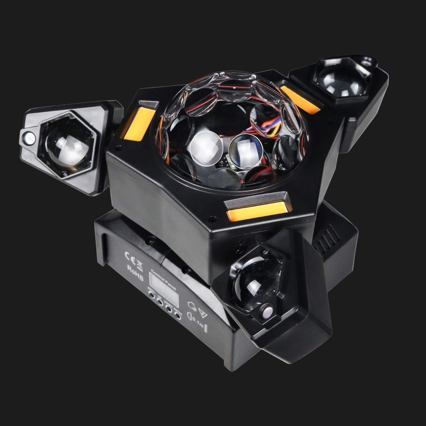 DJ Lights for Party | 3-Arm Disco Ball Laser Light with RGB Beams & DMX Control