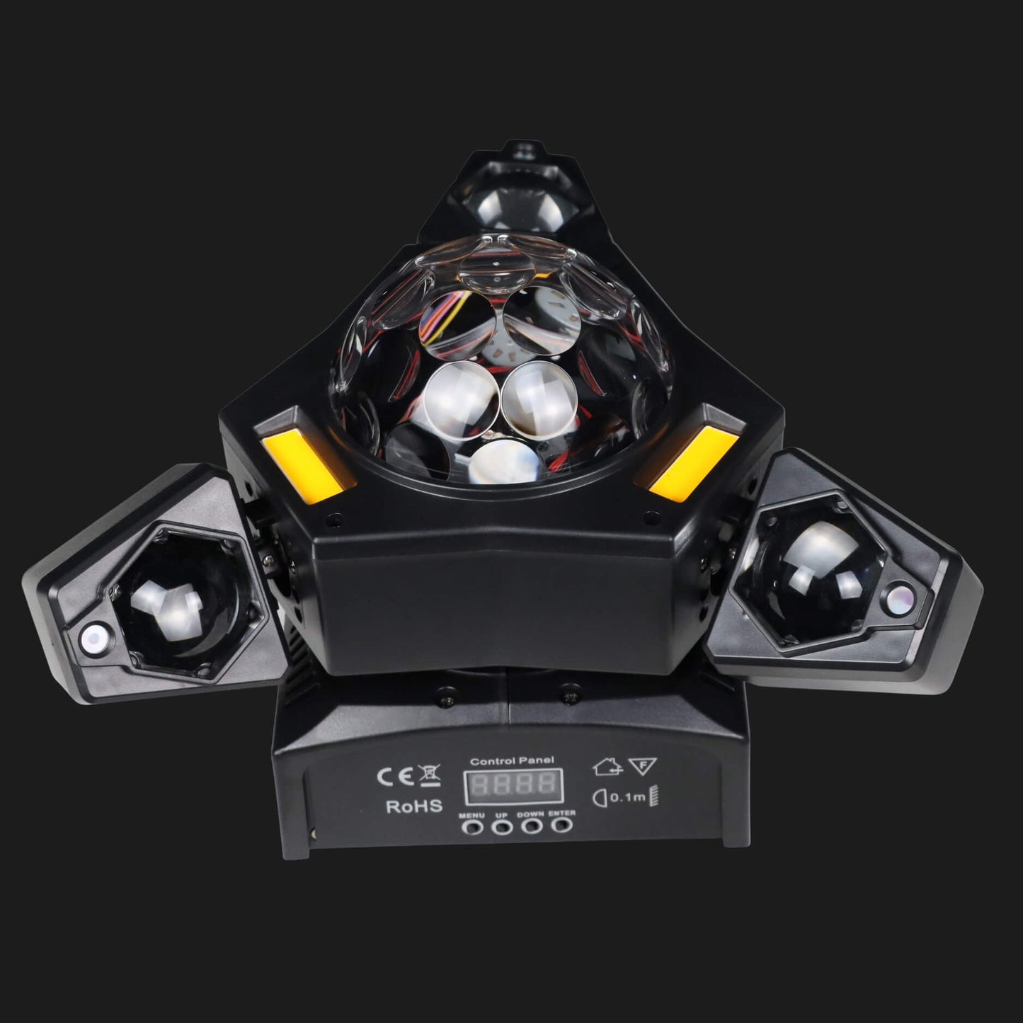 DJ Lights for Party | 3-Arm Disco Ball Laser Light with RGB Beams & DMX Control